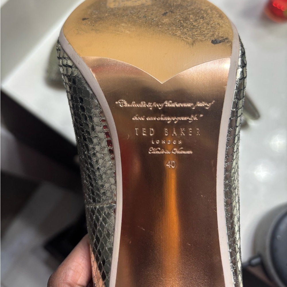 Silver Rhinestone Pumps - Picture 6 of 7